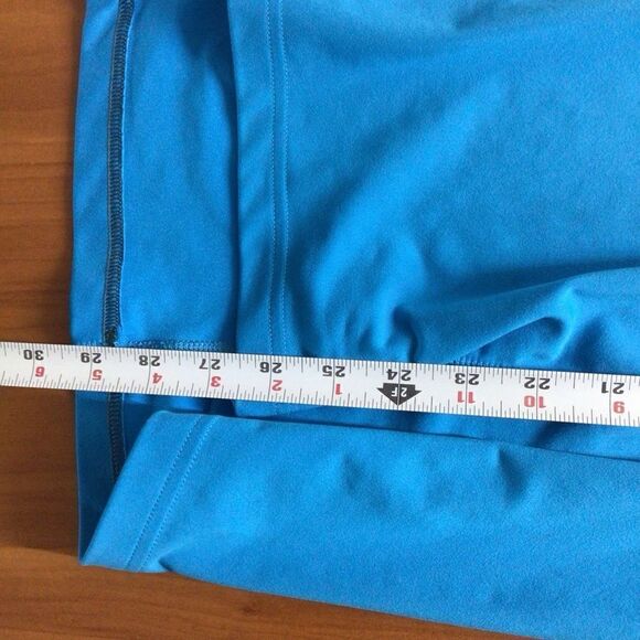 Women’s Blue Adidas Pullover Long Sleeve Quarter Zip Running Shirt Size Medium - Picture 7 of 9